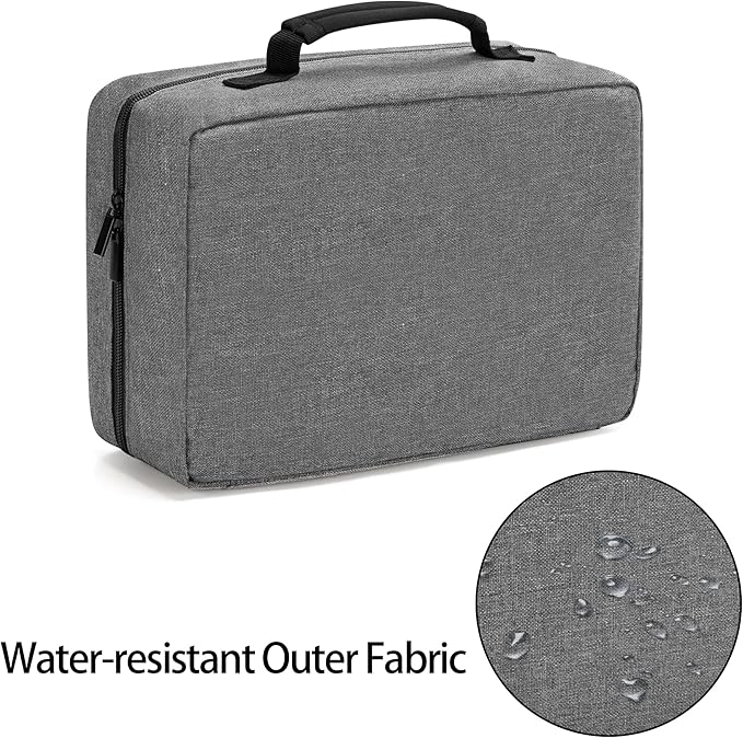 Trunab Portable First Aid Bag Empty, Medical Supplies Bag with 2 Inner Flap, Emergency Trauma Bag for Accessories, Grey