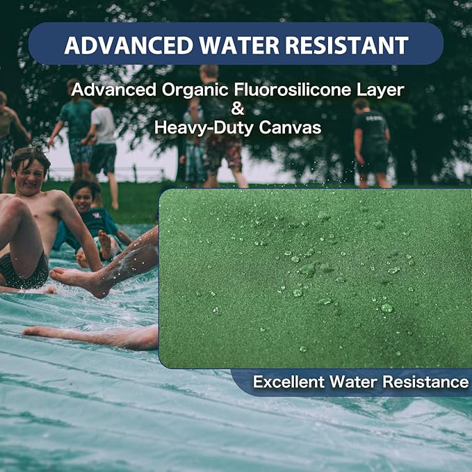 5’x7’ Canvas Tarps Heavy Duty Waterproof Tarpaulins with Aluminum Grommets,UV Resistant, 22Mil Multipurpose Drop Cloth, 14oz Durable Cover Sheet for Outdoor and Indoor Use with Ropes.