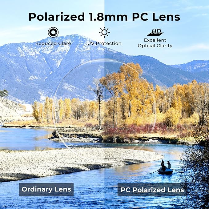 KastKing Pecos Bifocal Polarized Sunglasses, Bi-Focal x1.5 x2.0 x2.5 Magnifications, Sport Reader Sunglasses, UV Protection