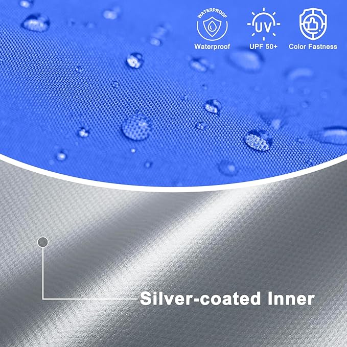 COOSHADE Pop Up Canopy Tent 10x10 with 2 Sidewalls, Outdoor Shade Instant Canopy Tents(Royal Blue)