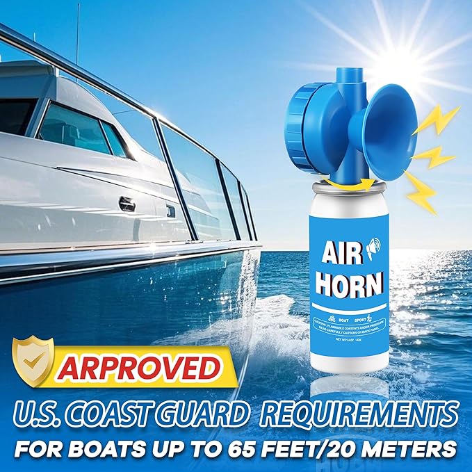 1.4oz Boat Air Horn,130DB Loud Mini Safety Bear Horn Can,Air Horns for Self Defense,Emergency,Sporting Events,Camping essentials,2 Pack