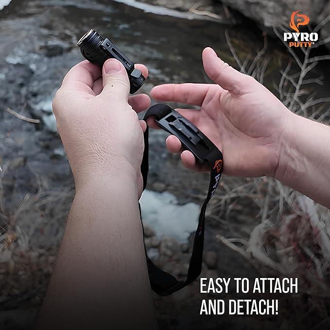 Phone Skope 3oz. Waterproof LED Headlamp with Red Light, Hands Free Torch for Hunting, Camping, or Backpacking, Rechargeable Battery, 2000 Lumen Output