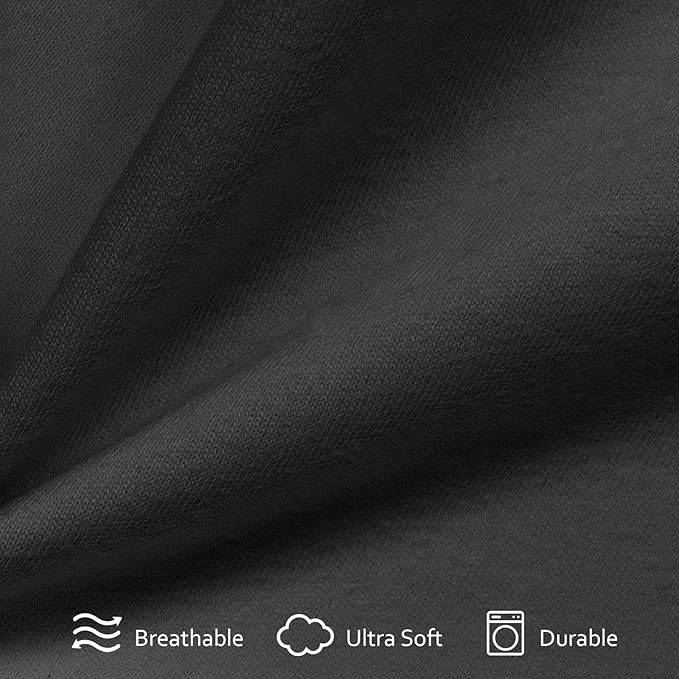 Cot Sheet 31" x 75"(2 Pack), Cot Fitted Sheet Ultra Soft and Breathable Snug Fit for Narrow Twin Mattress/Camp Bunk Beds/RVs Bunk/Guest Beds/Army Cots/Trifold Mattress Grey and Black, Sheet Only