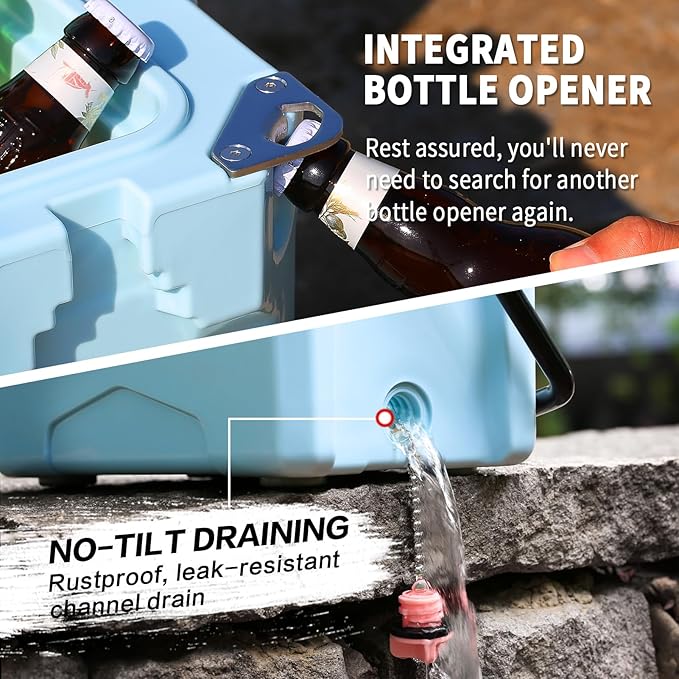 EchoSmile 12/18 Quart Rotomolded Cooler, Built to Stand up to The Rigors of The Journey