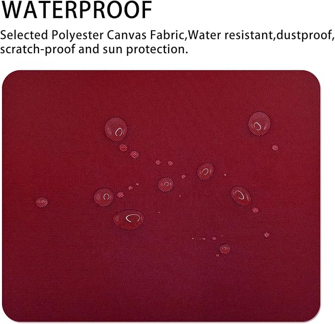 Canvas Repair Patch 9×11 Inch 3Pcs Waterproof Self-Adhesive Fabric Repair Patch for Tents,Boat Cover,Pop Up Canopy,Patio,Bags,Car Seats,Sofas,Furniture Cover(Burgundy)