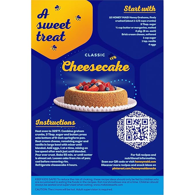 HONEY MAID Graham Crackers, Lunch Snacks, Bulk Snacks, 12 - 14.4 oz Boxes