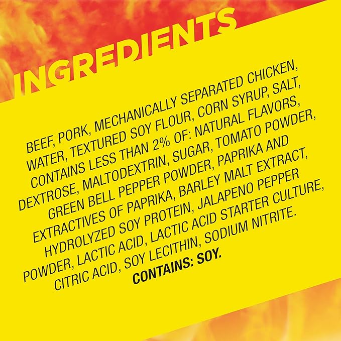 Slim Jim Giant Smoked Meat Sticks, Nacho Flavor, 6g Protein Per Stick, 0.97 oz. (24 Count)