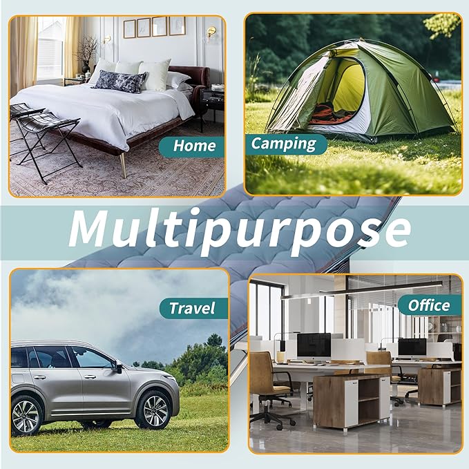 2-Pack Oversize XXL Camping Cot with Comfortable Mattress Cots for Sleeping Extra Wide Folding Cot for Adults Heavy Duty Camping Bed 79" L x 32" W x 18" H with Carry Bag for Home Office Outdoor
