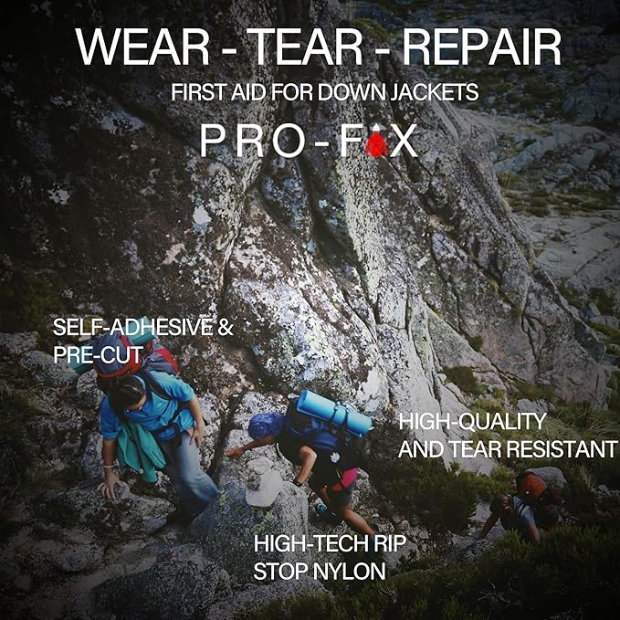 Self-Adhesive Waterproof Repair Patch Kit - 30-Second Fix for Down Jackets, Tents, Sleeping Bags, Backpacks, Outdoor and Camping Gear - Pre-Cut Nylon Ripstop Patches, Multiple Colors - Camo
