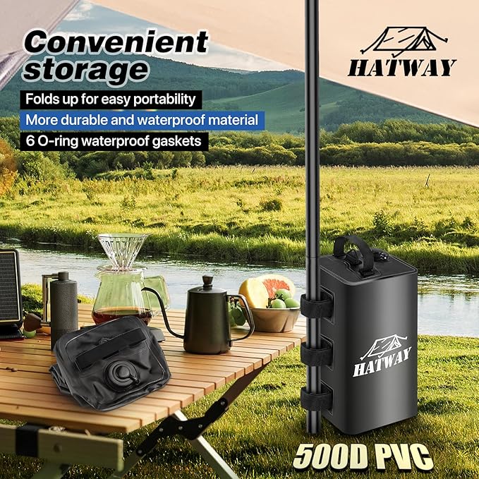 Canopy Water Weight Bag,88 LBS Water Tent Weights Set of 4 Leg Weights for Pop Up Canopy,Gazebo,Canopies,Tent-4 * 10L-Black
