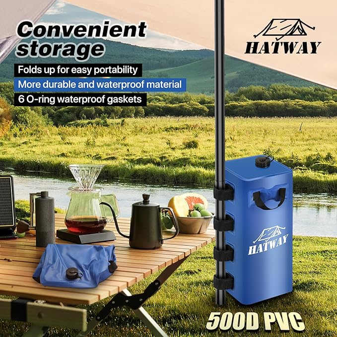Canopy Water Weight Bag,220 LBS Water Tent Weights Set of 4 Leg Weights for Pop Up Canopy,Gazebo,Canopies,Tent-4 * 25L-Blue