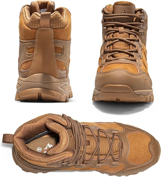 NORTIV 8 Men's Waterproof Hiking Boots Outdoor Mid Trekking Lightweight Mountaineering Shoes Paladin