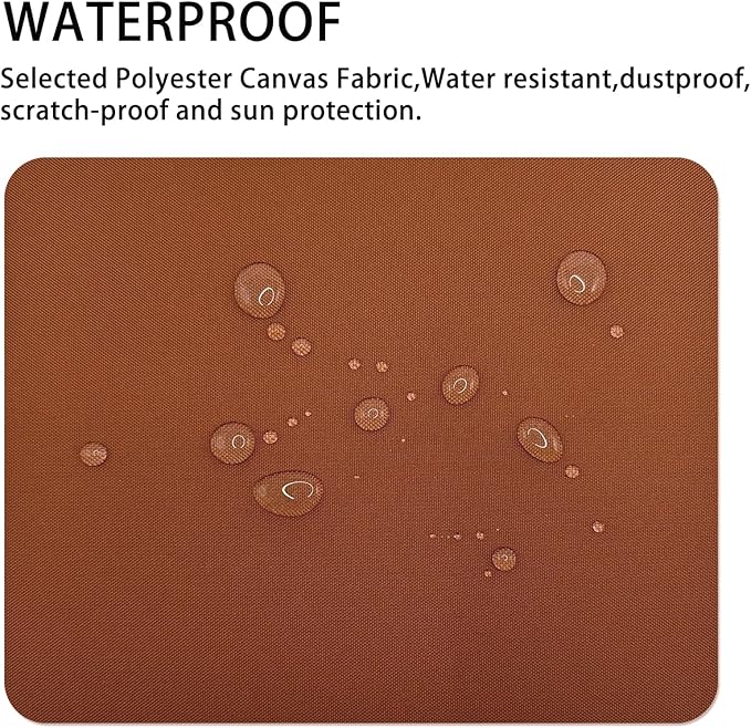 Canvas Repair Patch 9×11 Inch 3Pcs Waterproof Self-Adhesive Fabric Repair Patch for Tents,Boat Cover,Pop Up Canopy,Patio,Bags,Car Seats,Sofas,Furniture Cover(Light Brown)