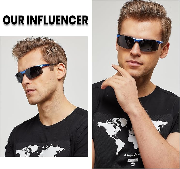 DUCO Mens Sunglasses Polarized Sports Fishing Running Driving Carbon Fiber Sunglasses for Men UV400 Protection DC8277