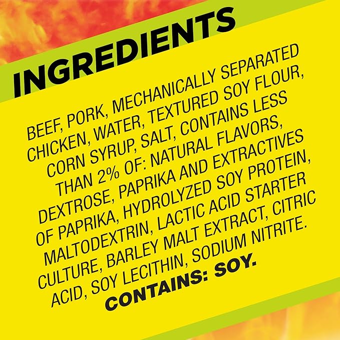 Slim Jim Monster Shortboi Smoked Meat Sticks, Original Flavor, 6g Protein Per Stick, Snack Size, Lunchbox Snack, 0.97 oz. (36 Count)