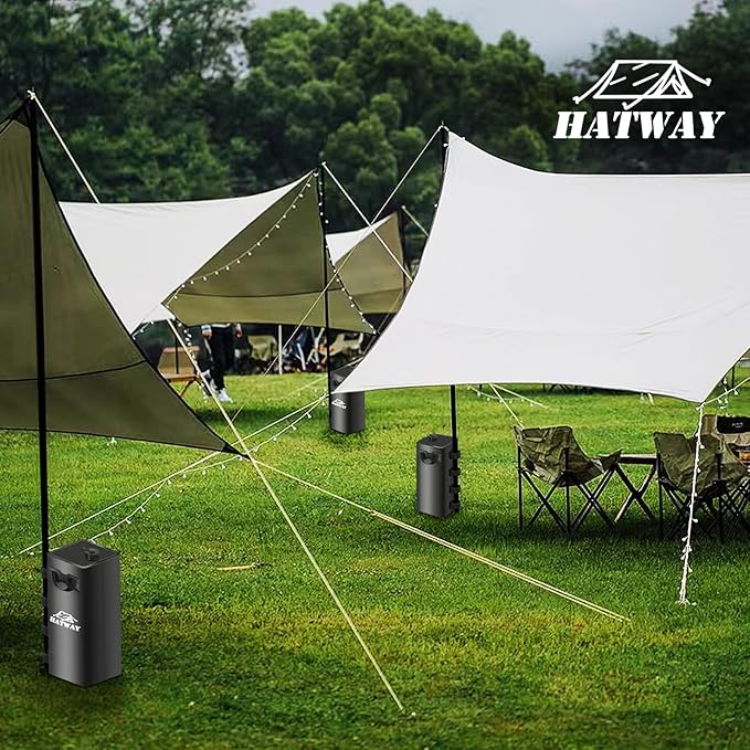 Canopy Water Weight Bag,220 LBS Water Tent Weights Set of 4 Leg Weights for Pop Up CanopyGazebo,Canopies,Tent-4 * 25L-Black