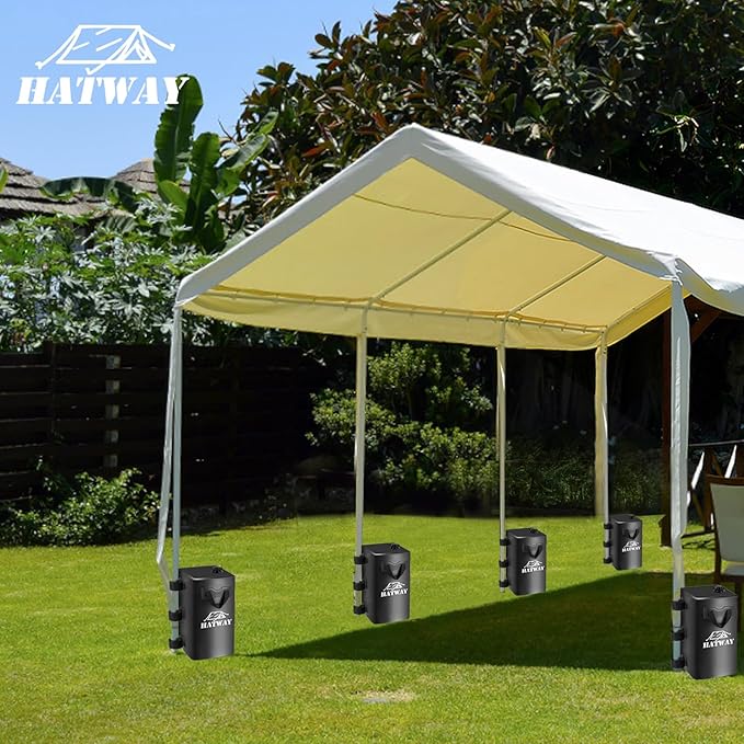 Canopy Weights,176 LBS Water Bag Set of 4 Leg Weights for Pop Up Canopy,Gazebo,Canopies,Tent-4 * 20L-Black