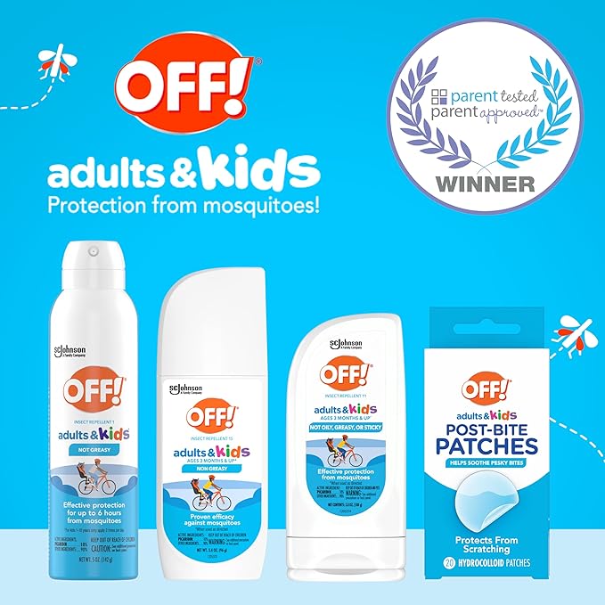 OFF! Insect Repellent Lotion for Adults & Kids, Fragrance-Free Bug Repellent for Everyday Protection from Mosquitoes and Ticks, 3.8 oz