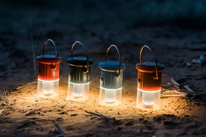 Barebones Hoodoo Light – Black, Rechargeable 3-in-1 Camping Lantern & Flashlight – 600 Lumens LED Light with Magnetic Base, Tripod Mount, USB-C Charging & Dimmable Brightness for Outdoor Use