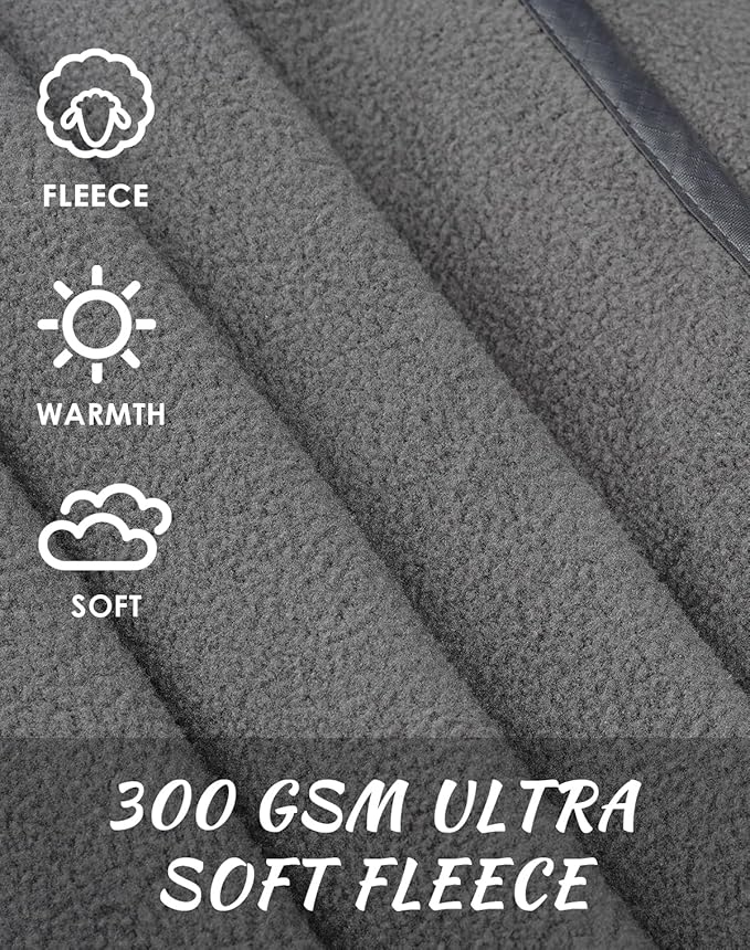 DUKUSEEK Outdoor Waterproof Stadium Blanket, XL Large (79x56) Hooded Stadium Blankets with Fleece,Portable,Warm Outside Blankets for Cold Weather, Camping, Sports, Beach, Football, Festivalsβ¦