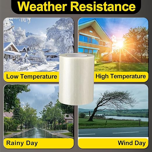 RV Awning Repair Tape for Tarp, 5Inch × 60FT Tent Repair Tapes Canvas Repair Tape, Heavy Duty Waterproof Tear Repair Patch Kit for Tarp, Tent, Canopy, Boat Cover, Canvas, Sail Tape