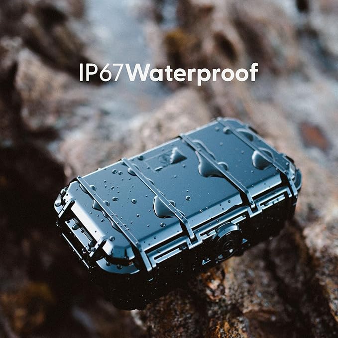 Evergreen ToughBox Tech Organizer – For Camera, Cables, Hard Drives, Compatible with GoPro etc. (Medium, Rubber Boot, Black)