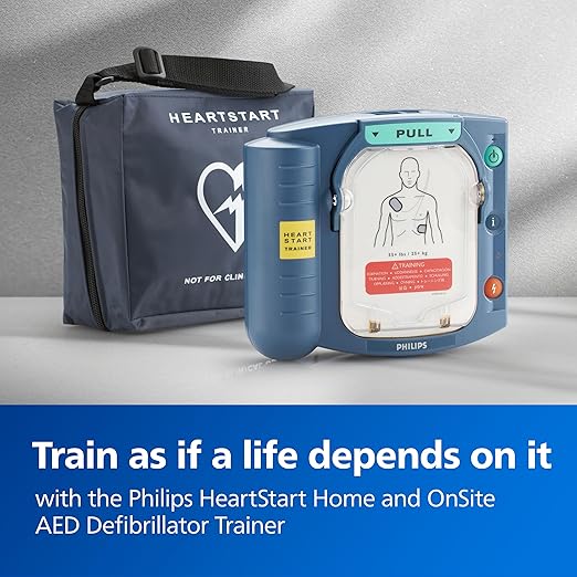 Philips HeartStart Home and OnSite AED Defibrillator Trainer with Zippered Carry Case, for Training Purposes Only, M5085A