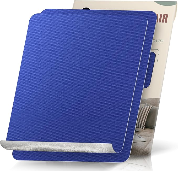 2-Piece 9 x 11 inch Canvas Fabric Patches - Self-Adhesive, Waterproof Repair Patches for Boat Cover, Sofa, Chair, Couch, Tent, Bag (Royal Blue)