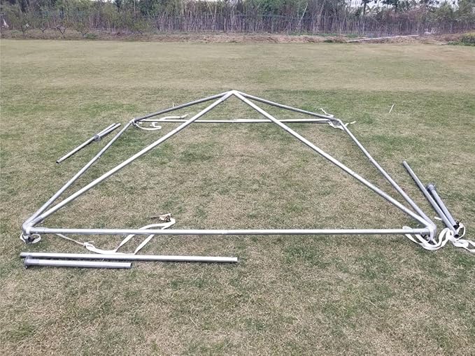 Party Tents Direct 10x10 Heavy-Duty Waterproof Canopy Tent - Steel Frame Outdoor Gazebo for Weddings, Parties & Camping - Red Vinyl Cover