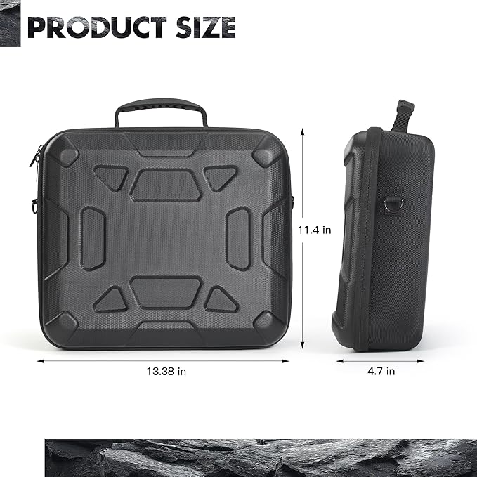 Carrying Case for Starlink Mini, Hard Shell EVA Protective Cover, Waterproof & Shockproof Travel Bag with Shoulder Strap, Organized Storage for Starlink Mini Accessories, for Camping, RV Travel