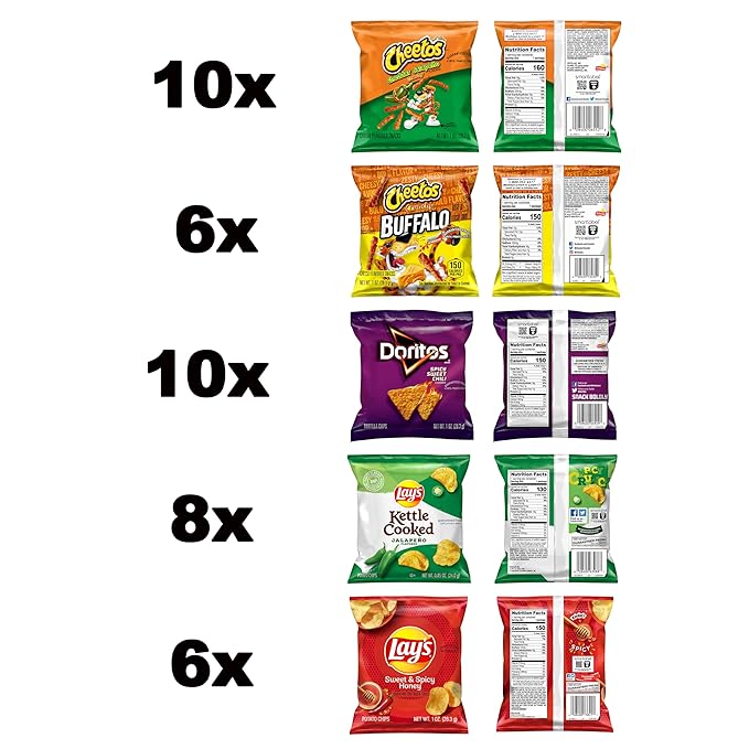 Frito-Lay Sweet & Spicy Chips Variety Pack (Pack of 40)