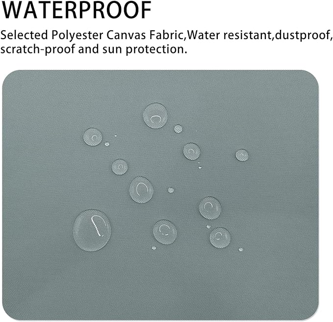 Canvas Repair Patch 9×11 Inch 3Pcs Waterproof Self-Adhesive Fabric Repair Patch for Tents,Boat Cover,Pop Up Canopy,Patio,Bags,Car Seats,Sofas,Furniture Cover(Grey)
