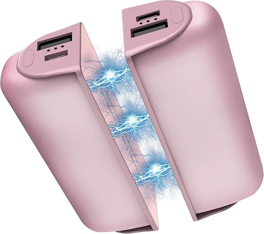 Hand Warmers Rechargeable 2 Pack,10000mAh Split-Magnetic Electric AI Handwarmer Power Bank,3 Levels, Camping,Hunting in Winter