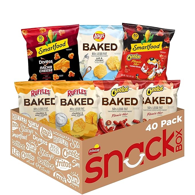 Frito-Lay Baked & Popped Bold Variety Pack (Pack of 40)