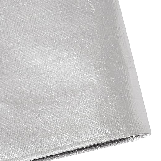 Amazon Basics Multi Purpose Waterproof Poly Tarp Cover, 20 X 20 FT, 10MIL Thick, Brown/Silver, 1-Pack (Previously AmazonCommercial brand)