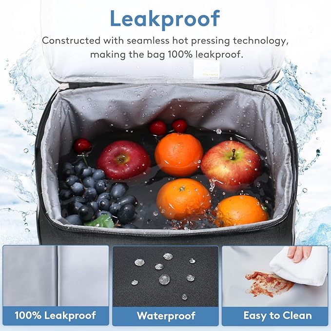 Lifewit Cooler Bag 30/50/60 Cans Collapsible and Insulated Large Lunch Bag Leakproof Soft Cooler Portable Tote for Camping/BBQ/Family Outdoor Activities