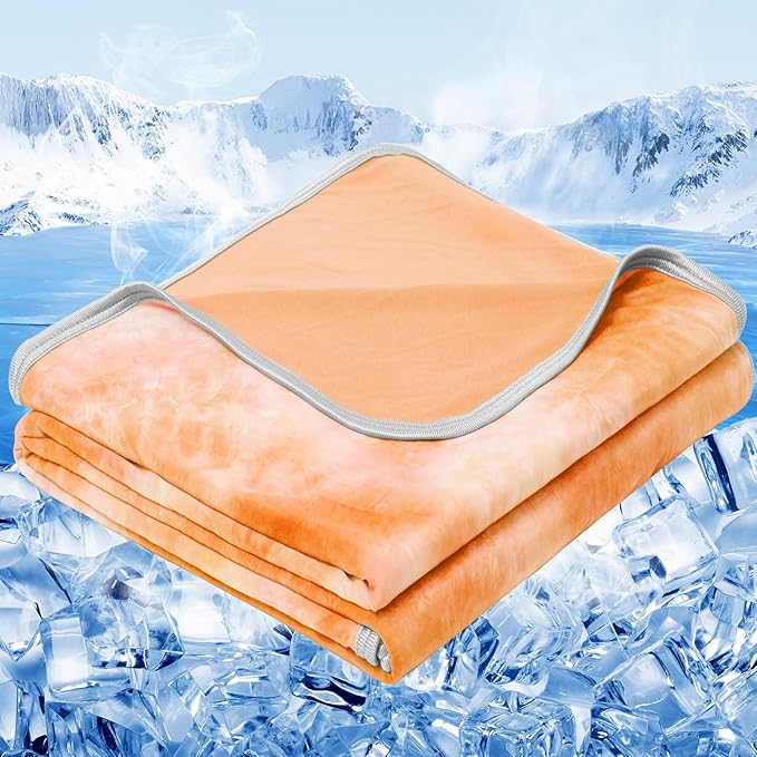 inhand Cooling Blanket Twin Size (60"x80"), Cooling Blankets for Hot Sleepers, Absorbs Heat to Keep Adults Cool for Summer Nights Sweats, Thin Cold Lightweight Blanket for Couch Bed, All Season Use
