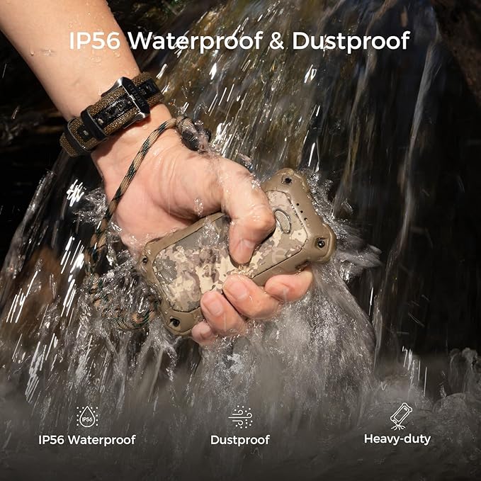 OCOOPA IP56 Waterproof Hand Warmers Rechargeable 10000mAh, Extra Heat Mode,16hrs Heat, Handwarmer with Torchlight, PD & QC Electric Hand Warmer, Winter Outdoor Gifts for Men Hunting Camping Hiking
