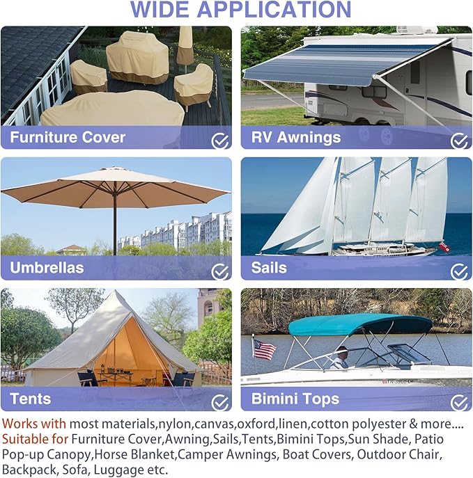 Canvas Repair Patch 9×11 Inch 3Pcs Waterproof Self-Adhesive Fabric Repair Patch for Tents,Boat Cover,Pop Up Canopy,Patio,Bags,Car Seats,Sofas,Furniture Cover(Beige Grey)