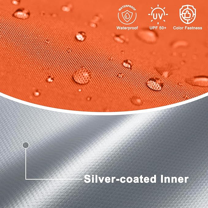 COOSHADE Pop Up Canopy Tent 10x10 with 2 Sidewalls, Outdoor Shade Instant Canopy Tents, Orange