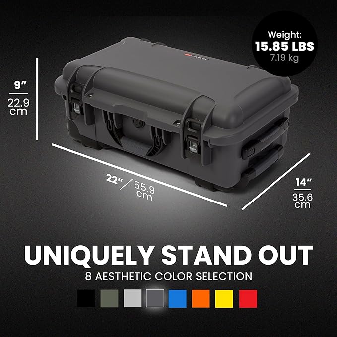 NANUK Wheeled Series 935 Lightweight NK-7 Resin Waterproof Protective Case