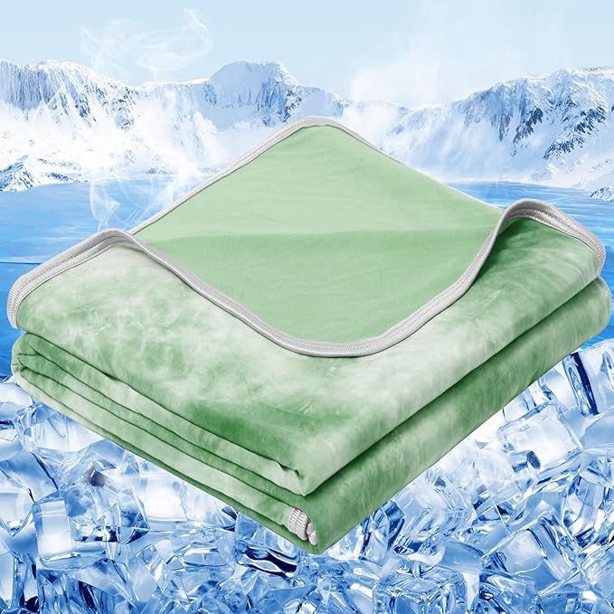 inhand Cooling Blanket Twin Size (60"x80"), Cooling Blankets for Hot Sleepers, Absorbs Heat to Keep Adults Cool for Summer Nights Sweats, Thin Cold Lightweight Blanket for Couch Bed, All Season Use