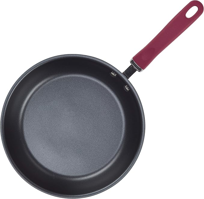 Rachael Ray Create Delicious Deep Hard Anodized Nonstick Frying Pan / Fry Pan / Hard Anodized Skillet - 10.25 Inch, Gray