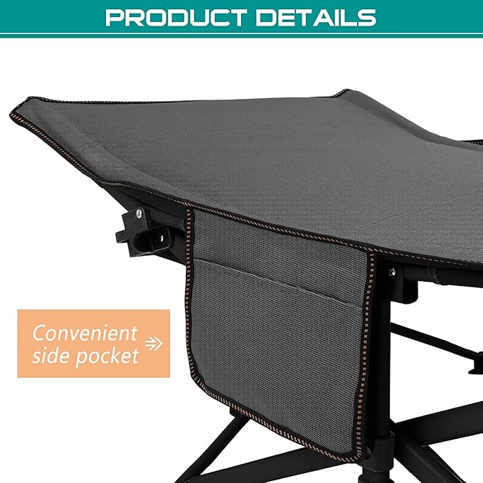 Camping cots, Oversized 32inch Width Portable Foldable Outdoor Bed for Adults Kids, Cot for Traveling Gear Supplier, Office Nap,Support 900 lbs-with Sleeping Pad Mattress