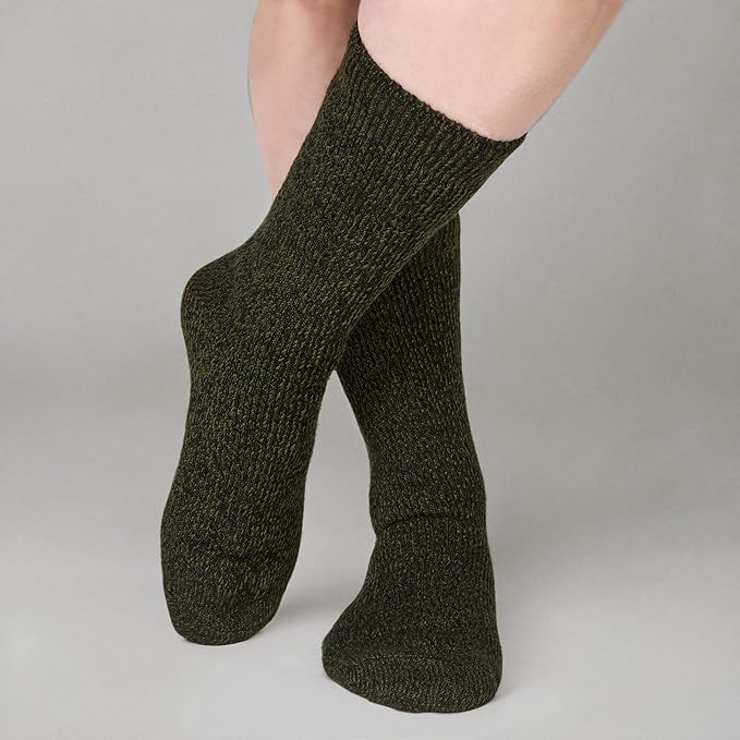 Thermal Hiking Socks – Cushioned, Insulated, Warm para Boots, Men & Women, One Size Fits Most 6-12, 2-Pack