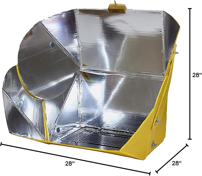 SolCook All Season Solar Cooker - Camping Cookware, Fruit & Food Dehydrator, Camp Stove, Fruit Canning Supplies, Camping Gear, Survival Gear, Emergency Supplies, (17) Camper