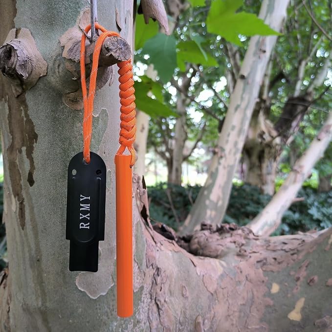 RXMY Fire Starter Survival Tool 5 Inch,Ferro Rod Flint Fire Starter,A Kit for Wilderness Survival.5(Long) x 1/2"(Diameter)
