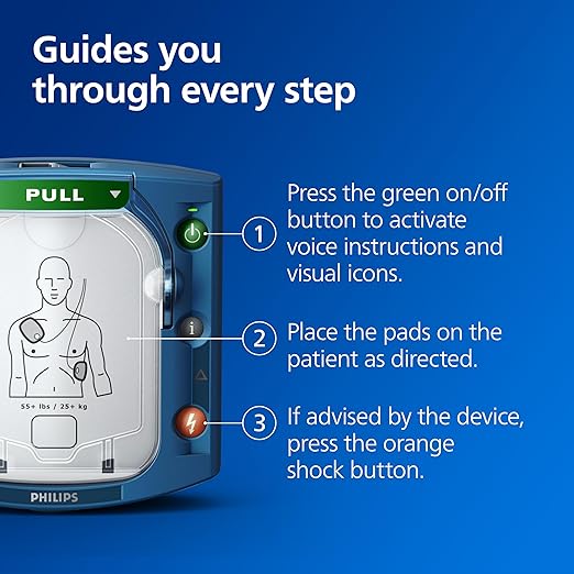 Philips HeartStart OnSite AED Defibrillator, Value Package M5066A-C02VPB