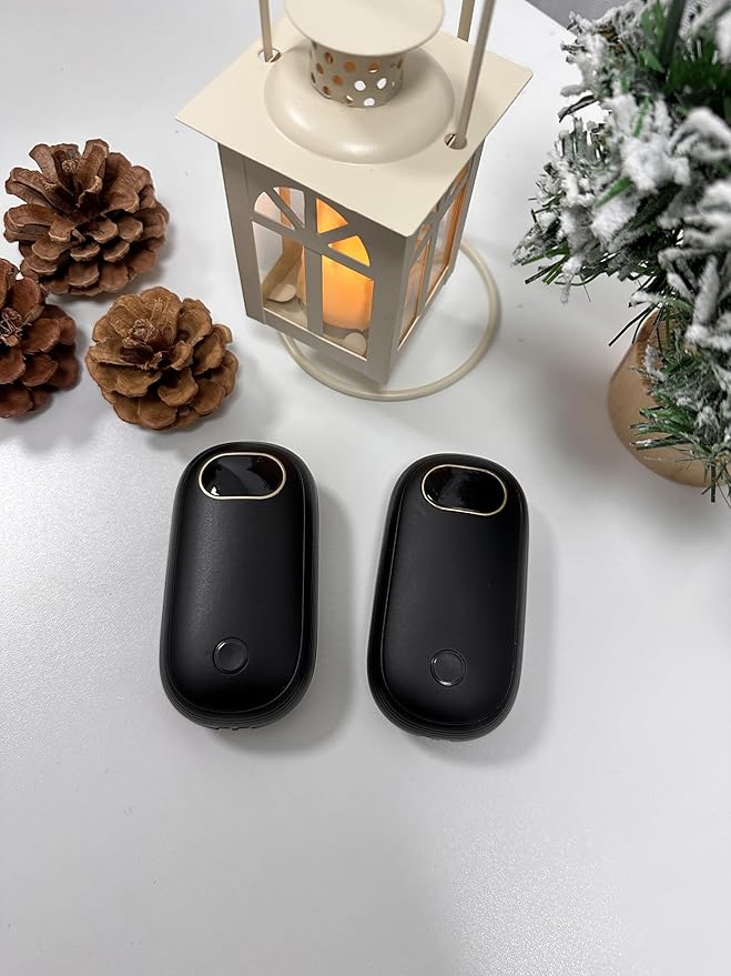Hand Warmers Rechargeable - Electric Hand Warmers Rechargeable 2 Pack Heat Up to 131℉ with 18Hrs Warmth, Electronic Portable Pocket Heater for Golf Raynauds Camping, Gifts for Women Man