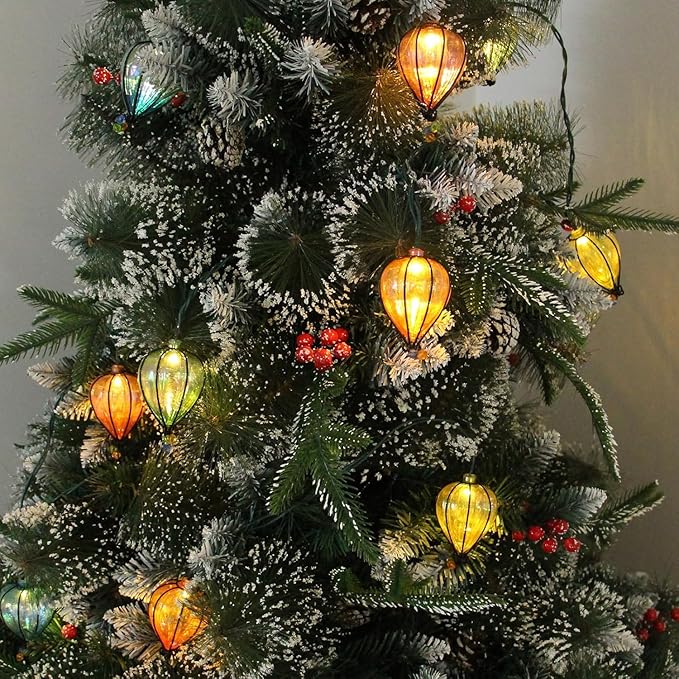 11FT Multicolor String Lights with 10 Bulbs, Colored Backyard Patio Lights String Lights, Hanging Indoor/Outdoor UL Listed for Bistro Wedding Party Bedroom Decor, 2PCS